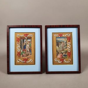 2 miniatures passion Christ