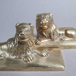 Brass lions 17th century Holland